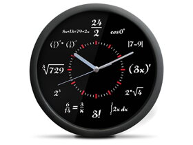 Wanduhr mit Mathematischen Formeln