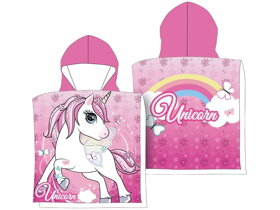 Badeponcho mit Einhorn Motiv