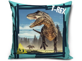 Kinderkissen Dinosaurier T-Rex blau