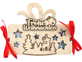 Geldgeschenktabelle - Frohe Weihnachten