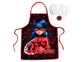 Kinderschürze mit Kochmütze Miraculous Ladybug